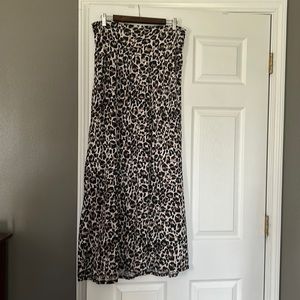 Acting Pro Leopard Print Maxi Skirt Sz XL